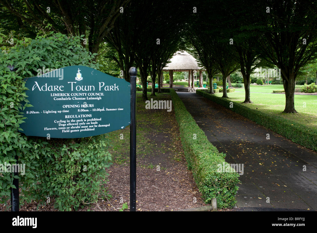 Adare Town Park, County Limerick Ireland Stock Photo