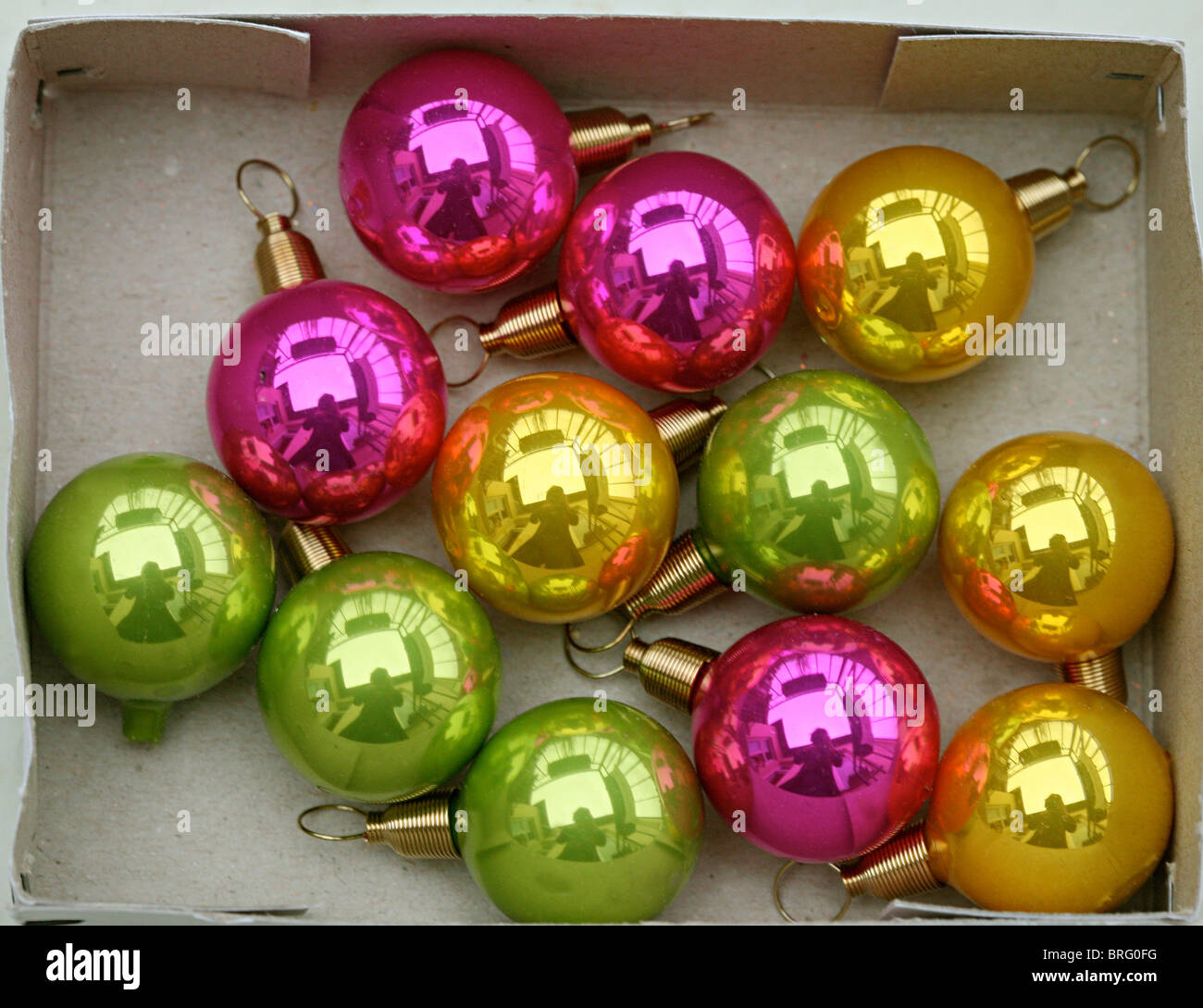 Weihnachten, Christbaumkugeln, Weihnachtsschmuck, bunt Christmas, Christmas tree decorations Stock Photo