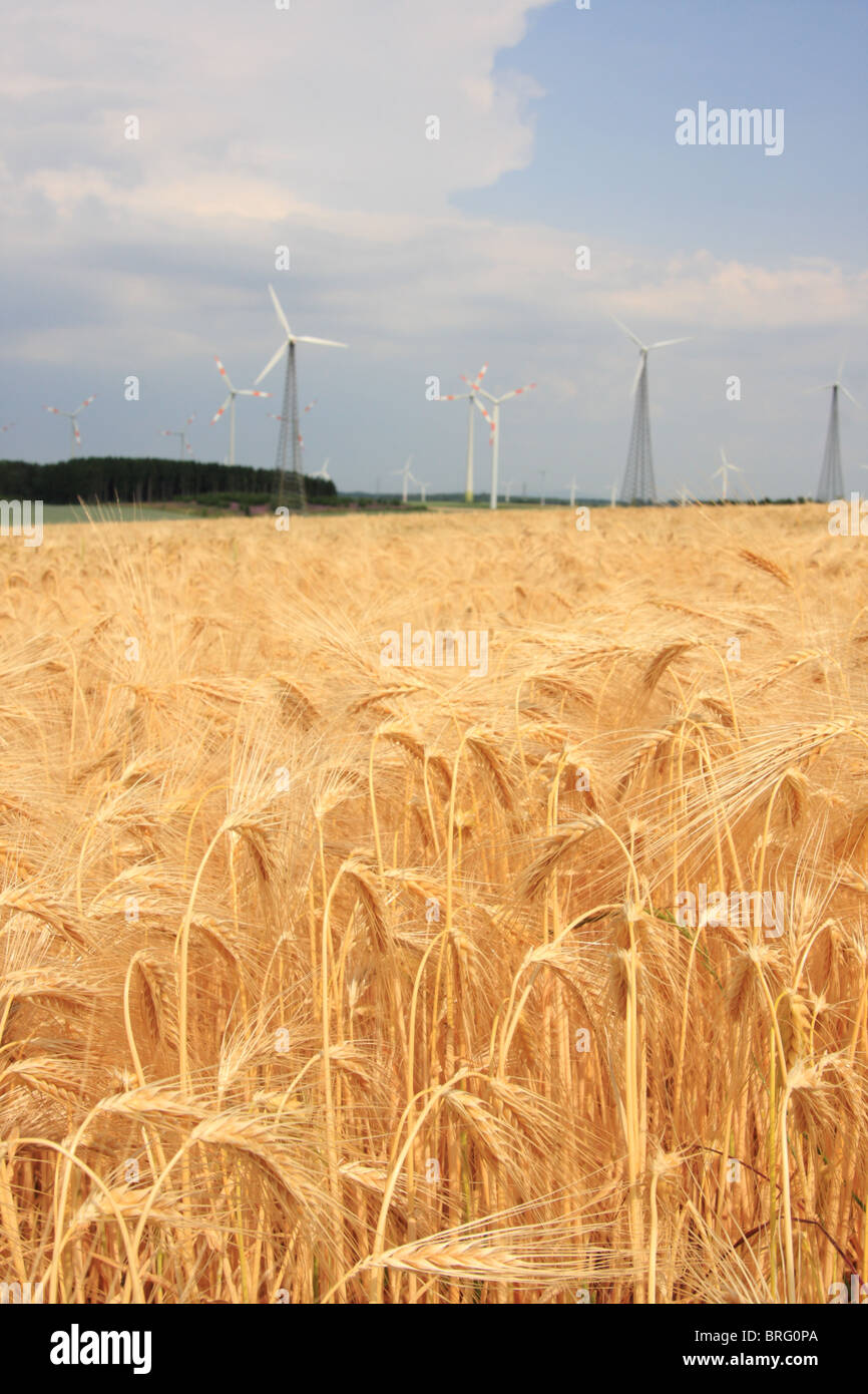wind turbines in rural german landscape Stock Photo - Alamy