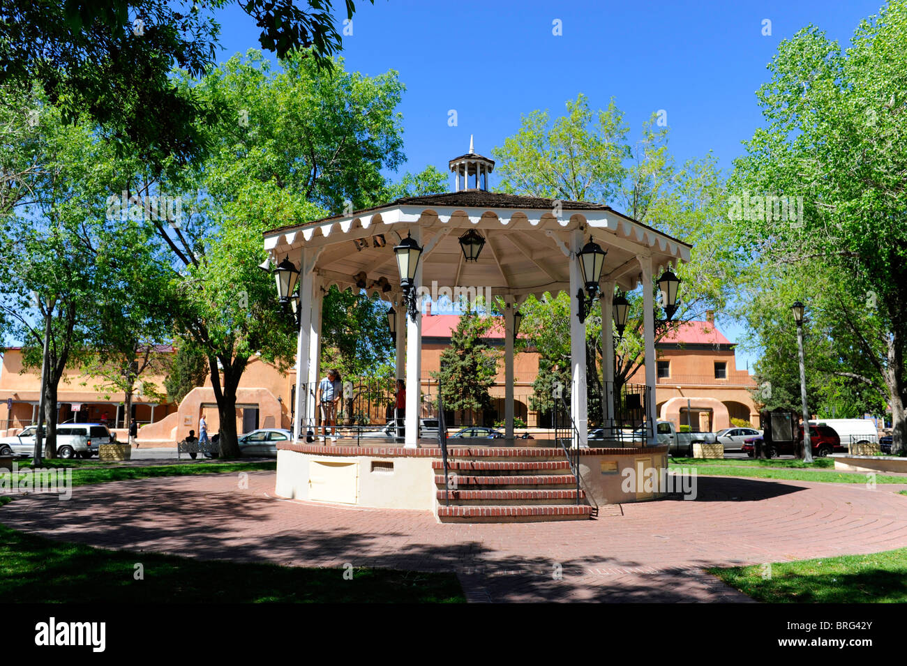 Gazebo in Old Town Albuquerque New Mexico Stock Photo Alamy