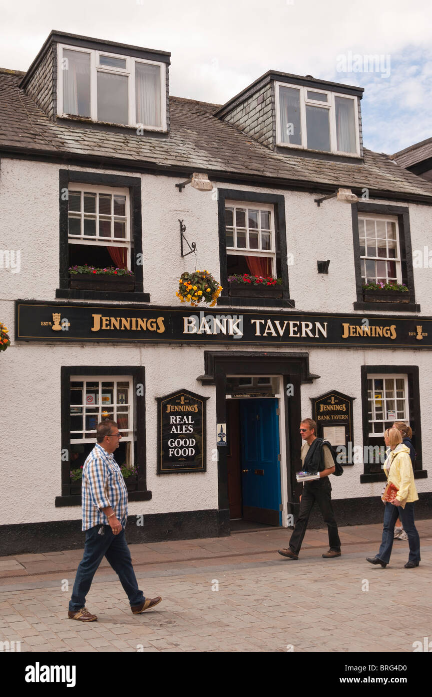 The Bank Tavern pub at Keswick , Cumbria , England , Great Britain , Uk Stock Photo