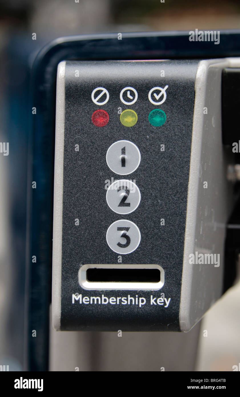 Close up of the docking point lights on a docking station, of the