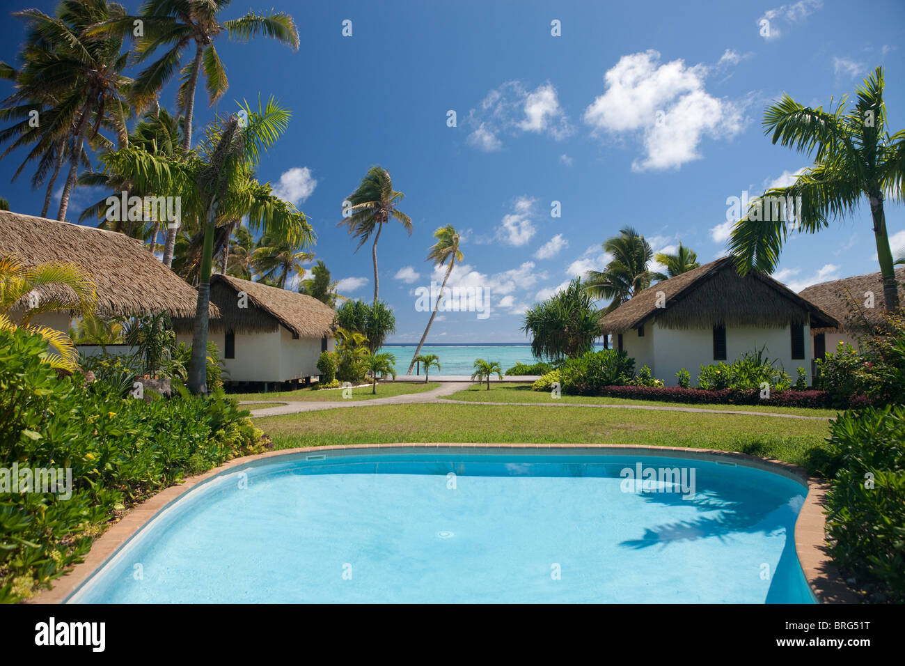 Aitutaki in The Cook Islands Stock Photo
