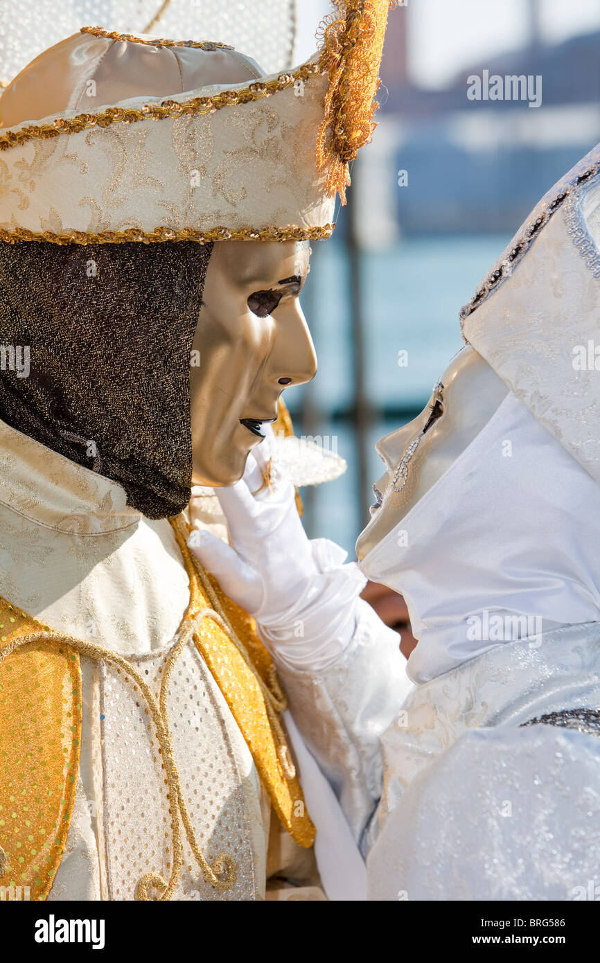 Gold costumes at venice carnival hi-res stock photography and images ...