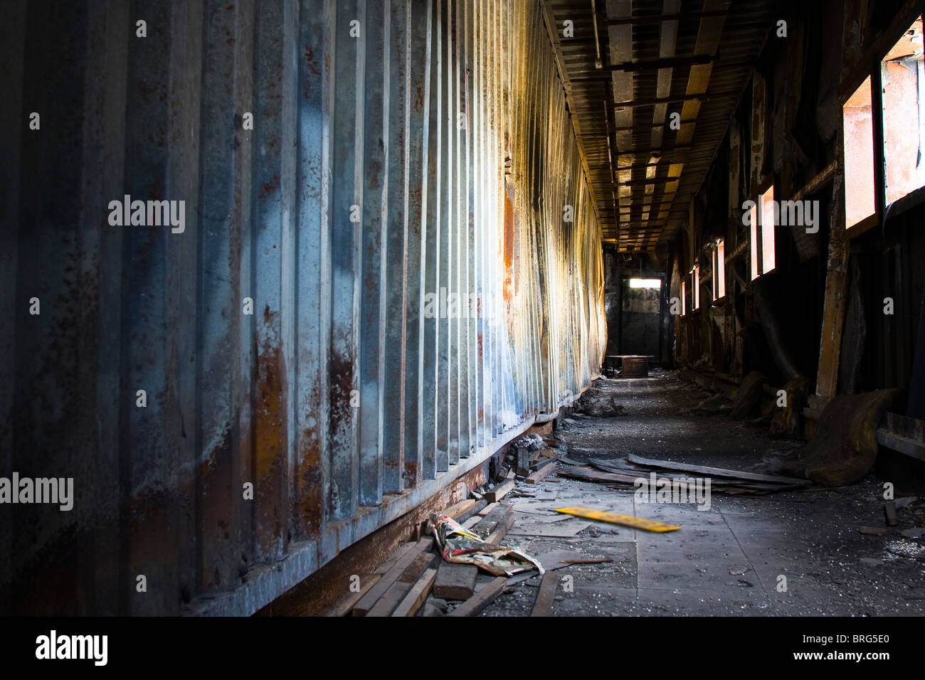 discarded building, corridor Stock Photo - Alamy