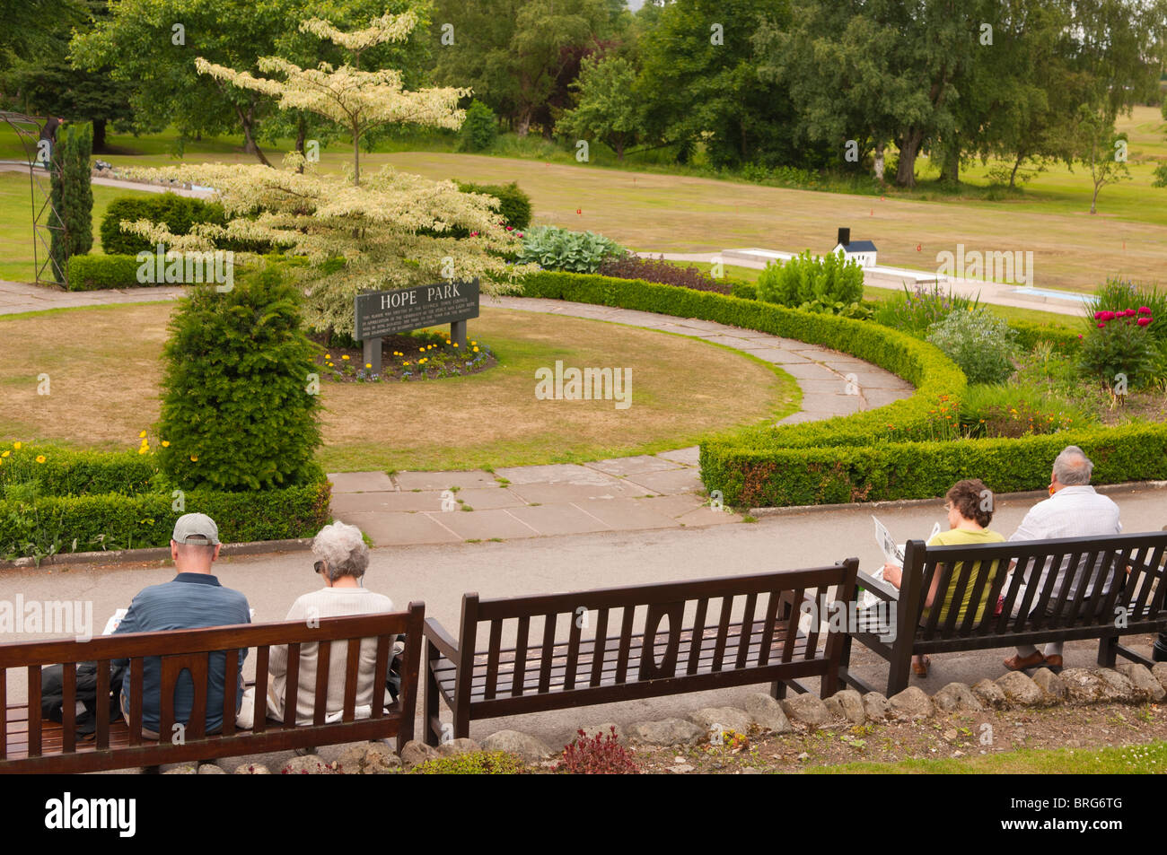 Hope park keswick garden gardens people hires stock photography and