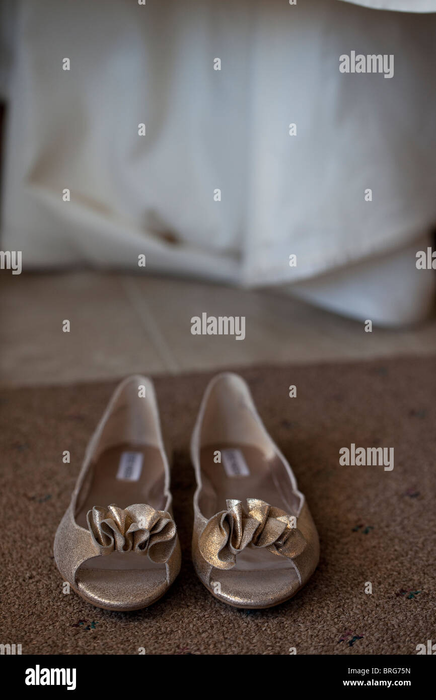 bronze colored shoes