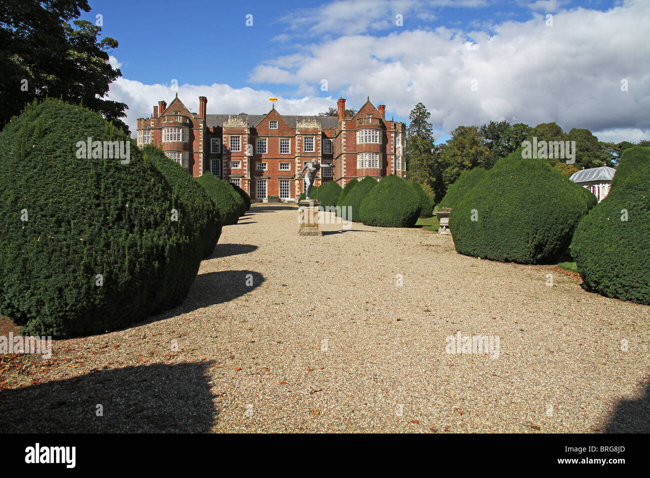 Burton Agnes hall in North Yorkshire from the south. Stock Photo