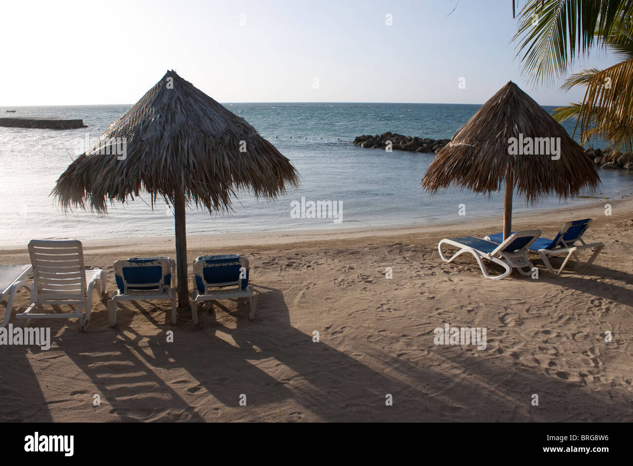 beach at Runaway Bay Jamaica Stock Photo Alamy