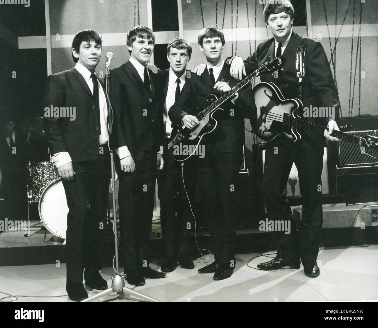 THE ANIMALS UK pop group in July 1964. See Description below for names.  Photo Tony Gale Stock Photo - Alamy