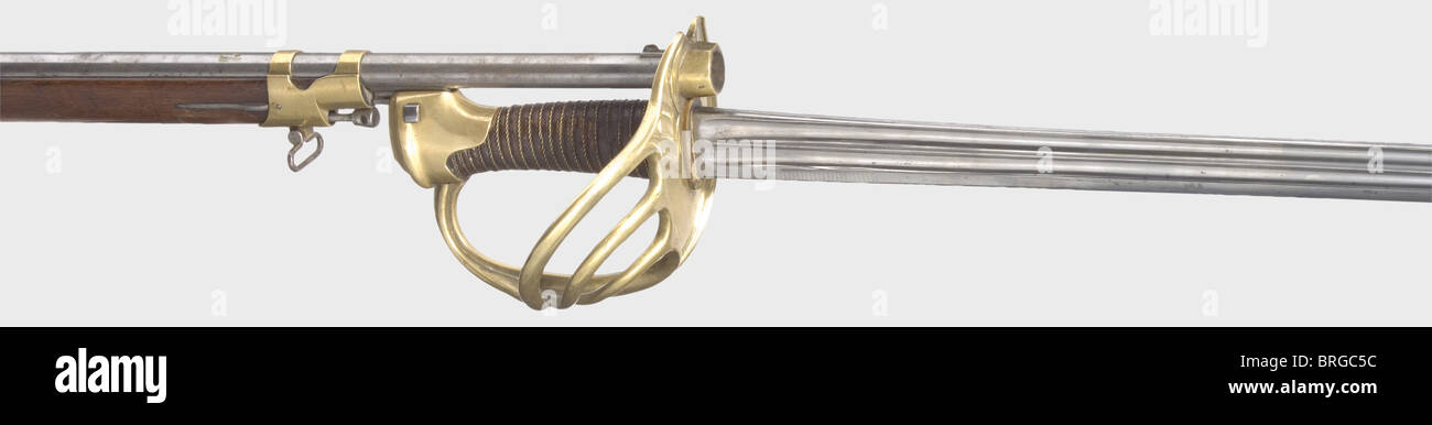 A cavalry musketoon,Arcelin system,1856.Rifled,somewhat rough bore in ...