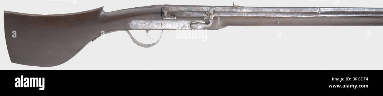 A heavy matchlock musket,Suhl,circa 1630. Two-stage barrel,octagonal ...