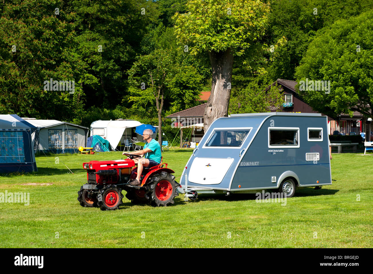 Tractor With Caravan High Resolution Stock Photography and Images - Alamy
