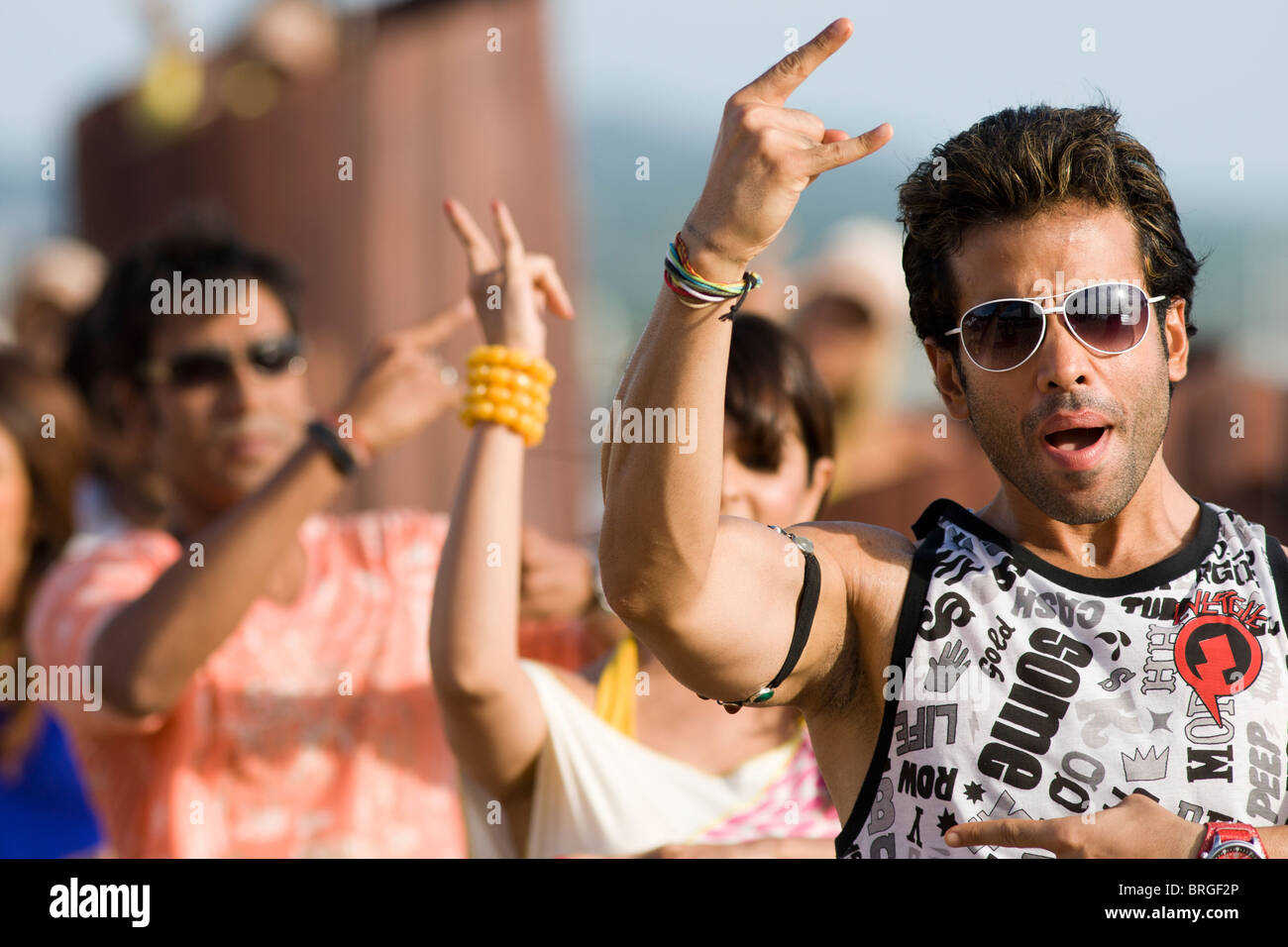 Dancers on the set of a Bollywood production Stock Photo - Alamy