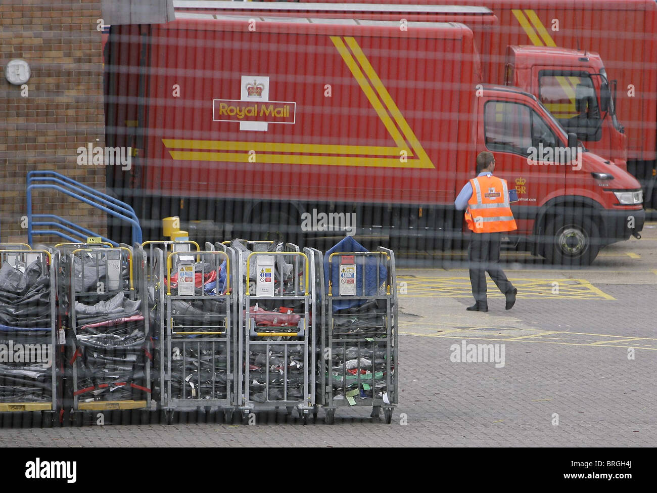 Royal Mail sorting office depot in Tonbridge, Kent. Picture by James