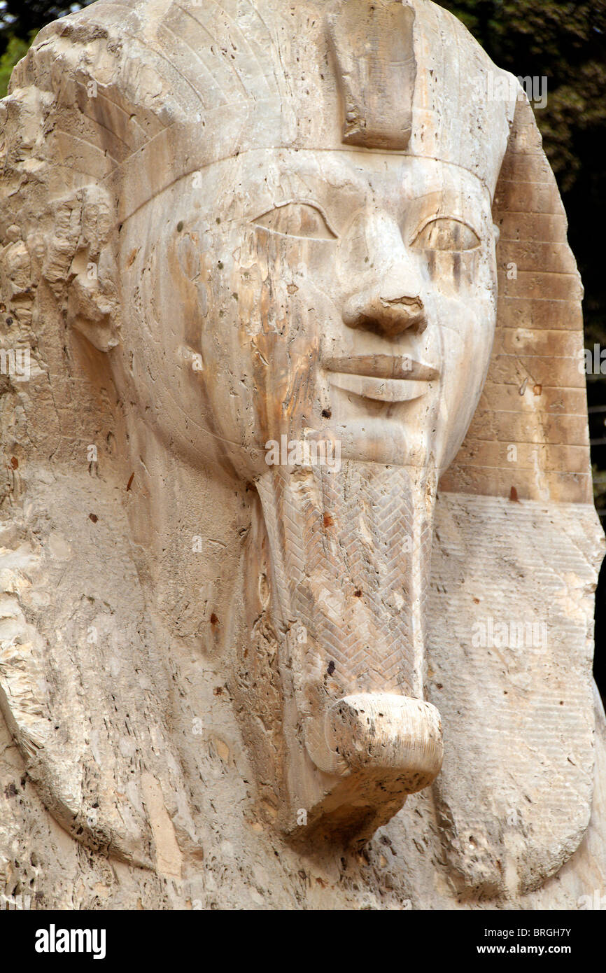 The Alabaster Sphinx in Memphis, Egypt Stock Photo - Alamy
