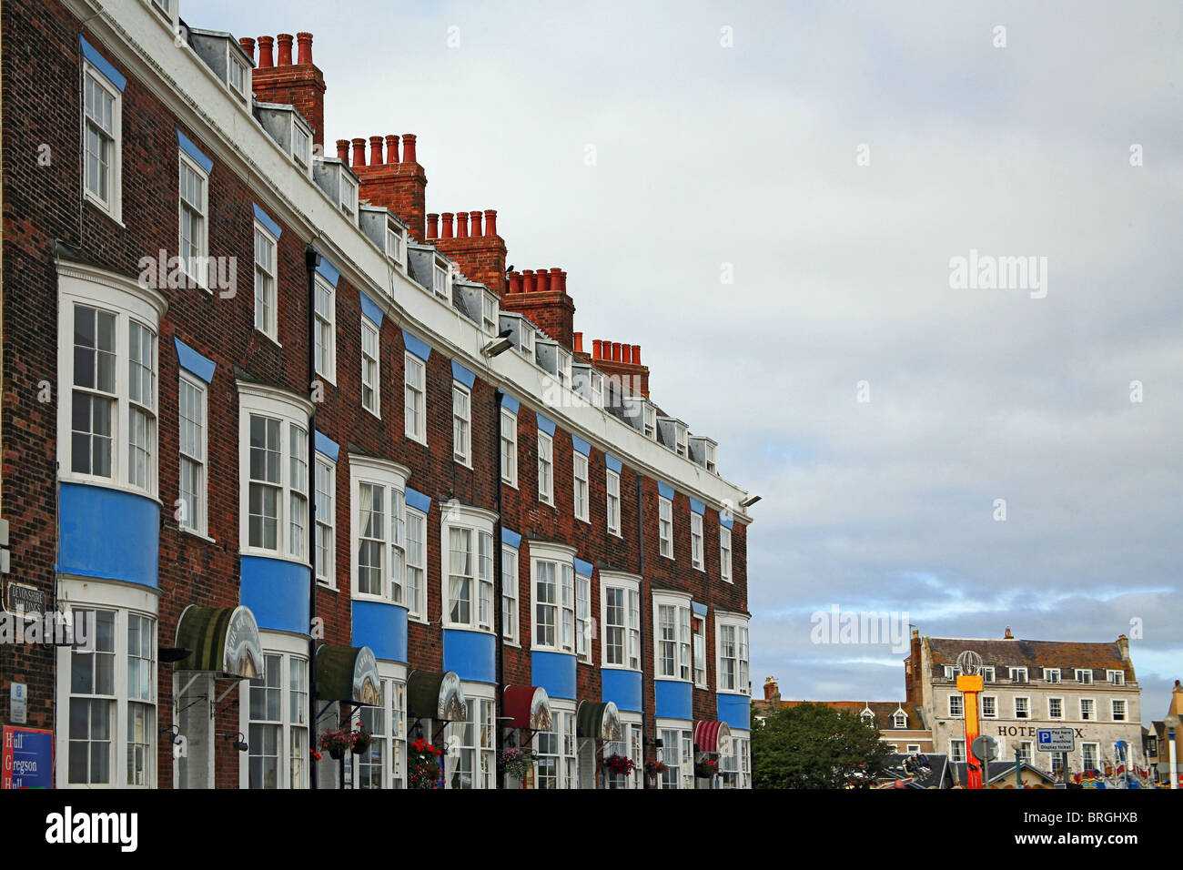 Devonshire Buildings a terrace of architecture at Weymouth