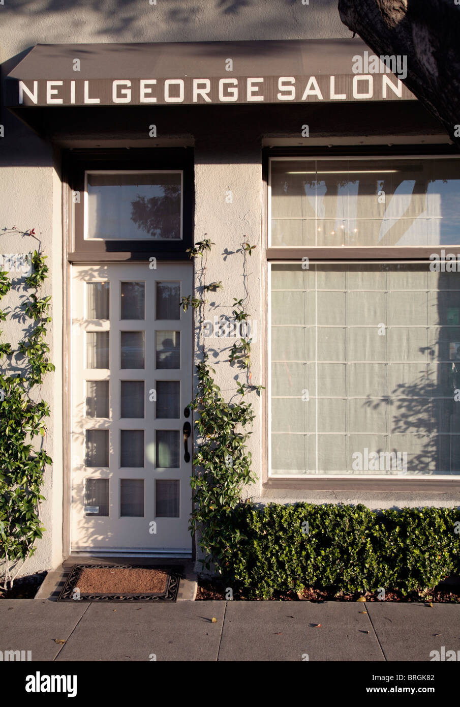 Neil George Hair Salon, Los Angeles, California USA. Stock Photo