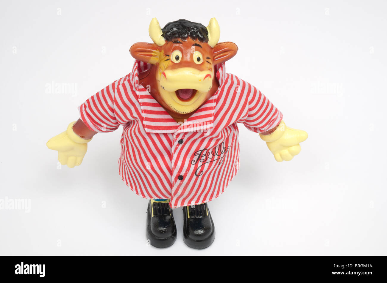 Bendy Bully toy, mascot of the Bullseye TV programme. Stock Photo