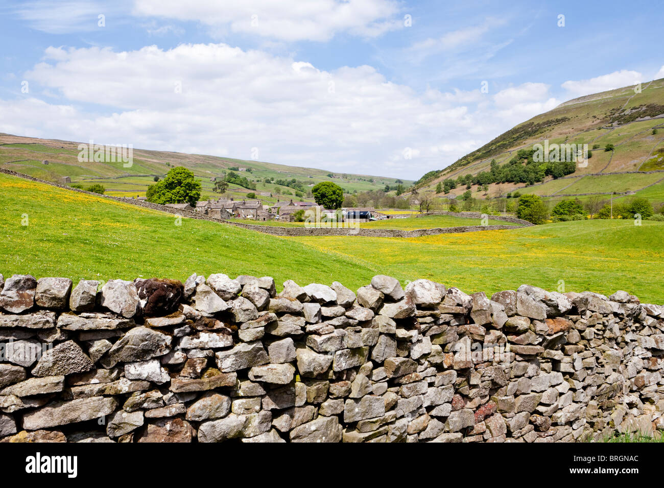 The Yorkshire Dales National Park village of Thwaite, Swaledale, North Yorkshire Stock Photo