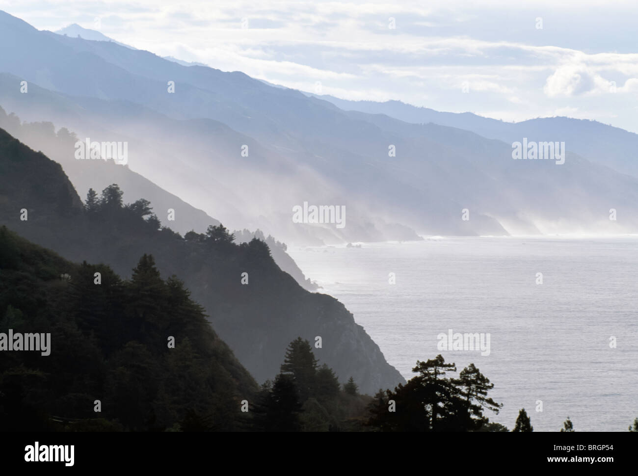 Pacific Ocean Coastline, Big Sur, CA Stock Photo - Alamy
