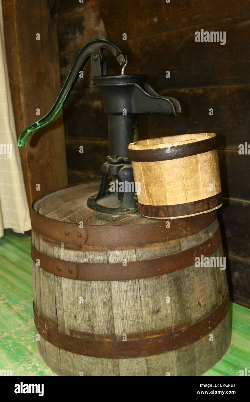 vintage water pump Stock Photo