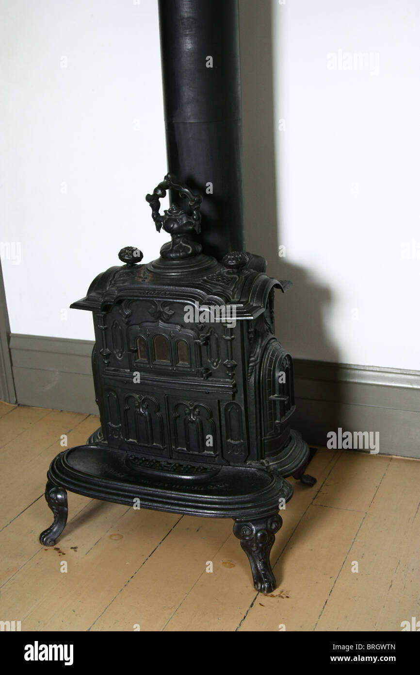 black vintage heater Stock Photo