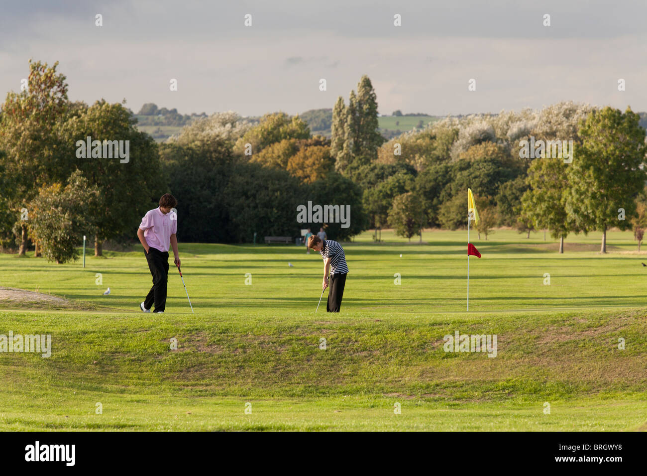 Golf course Eastern Road Portsmouth Stock Photo Alamy