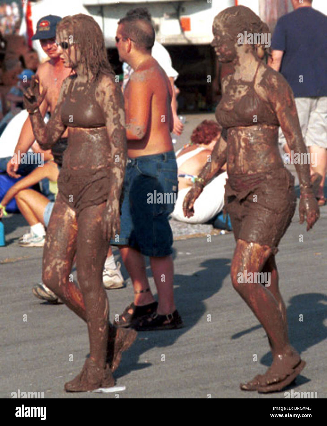People attend the Woodstock '99 Music festival Stock Photo - Alamy