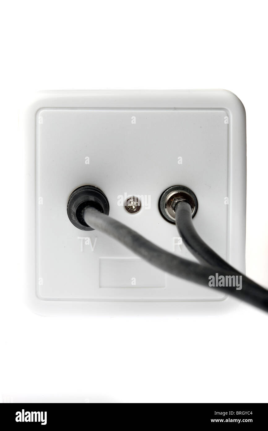 Tv aerial socket hi-res stock photography and images - Alamy