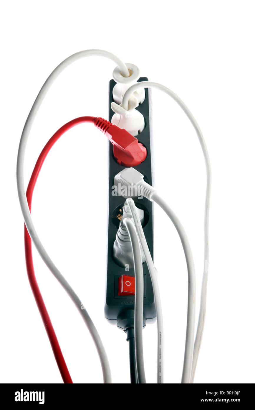 Home electrics, power supply, multi sockets, electric cables, plugs