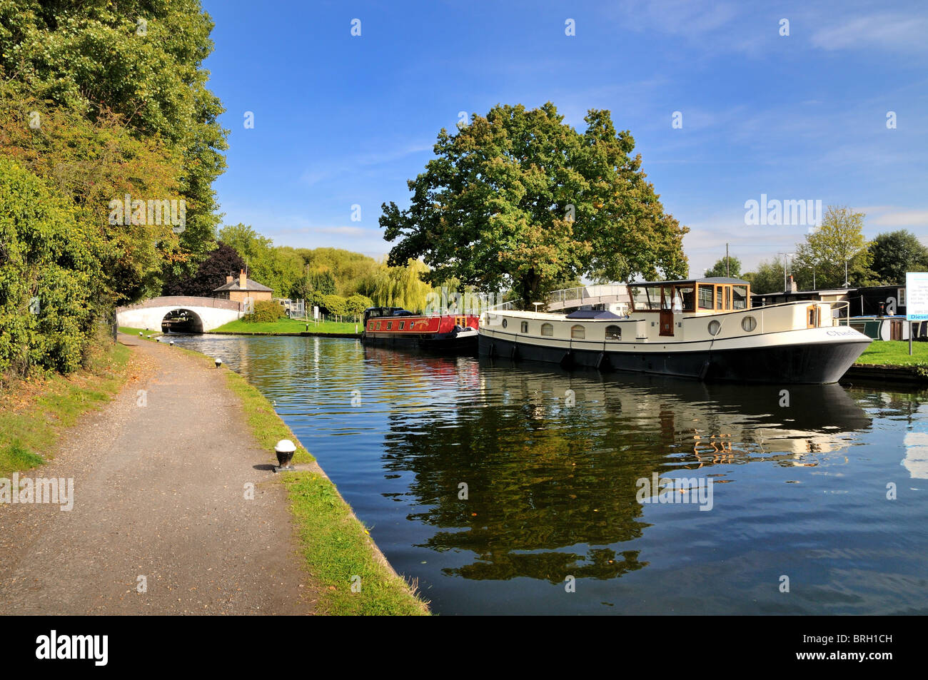 Grand Union canal at Uxbridge ,England Stock Photo
