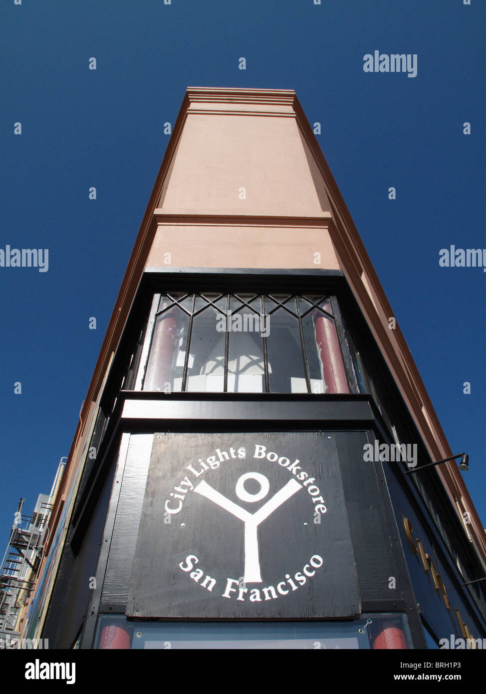 The City Lights Bookstore in North Beach in San Francisco in California