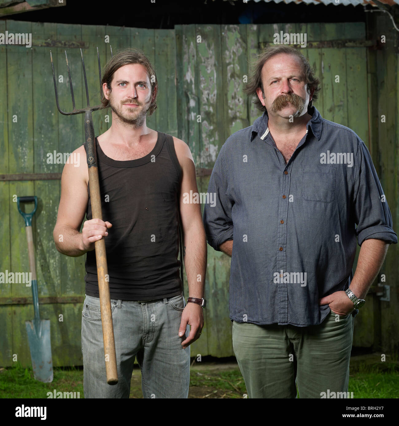 selfsufficient farmers father and son team Dick and James Strawbridge