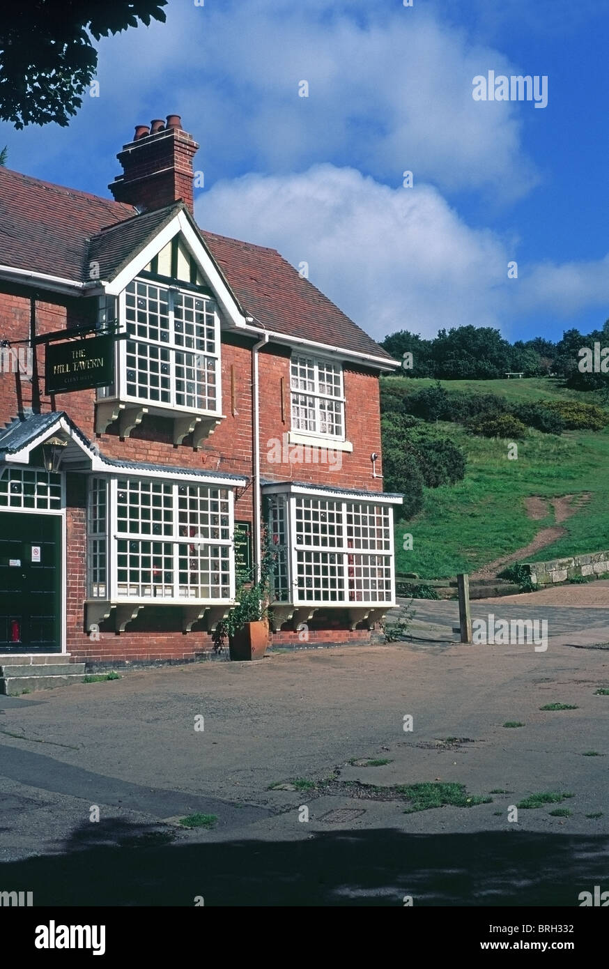 Public House at Clent with Clent Hills, Worcestershire, England, UK