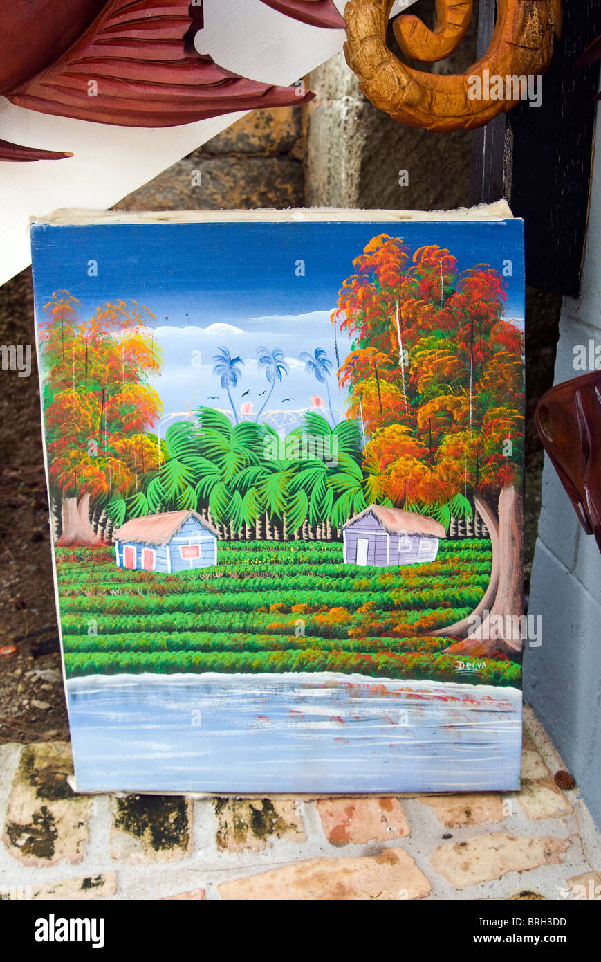 Painting for sale at Nelson's Dockyard, Antigua, West Indies, Caribbean
