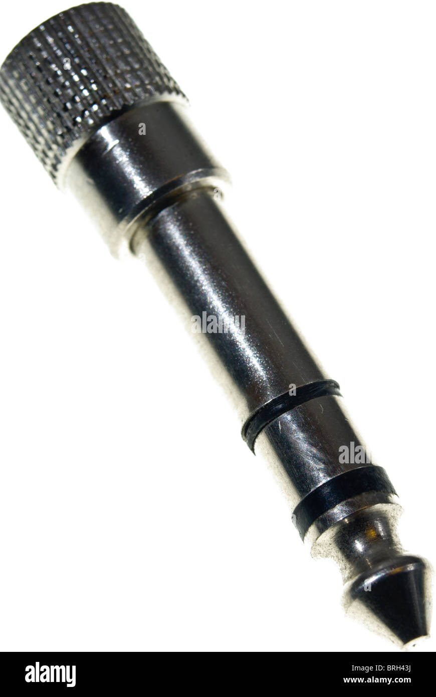 Standard Stereo Jack Plug isolated on white Stock Photo Alamy