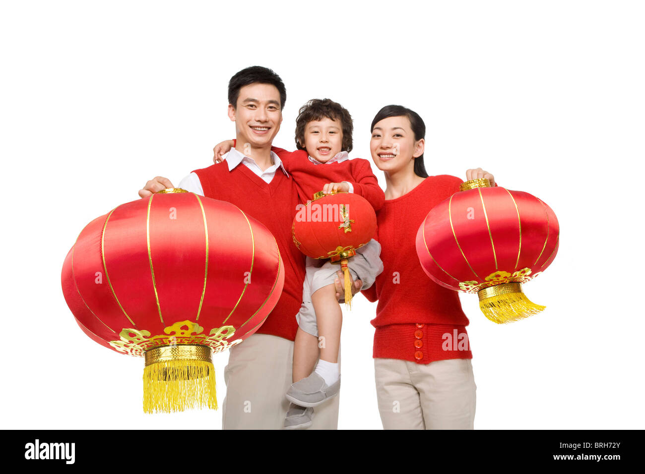 Family celebrating Chinese New Years Stock Photo Alamy