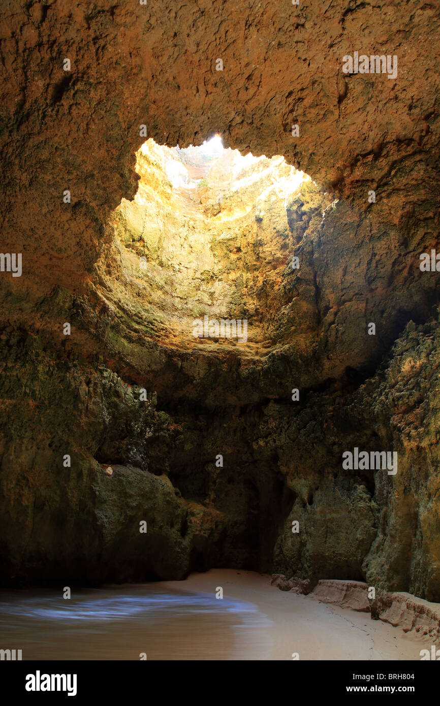 Caves near Benagil, Algarve, Coast of Portugal Stock Photo