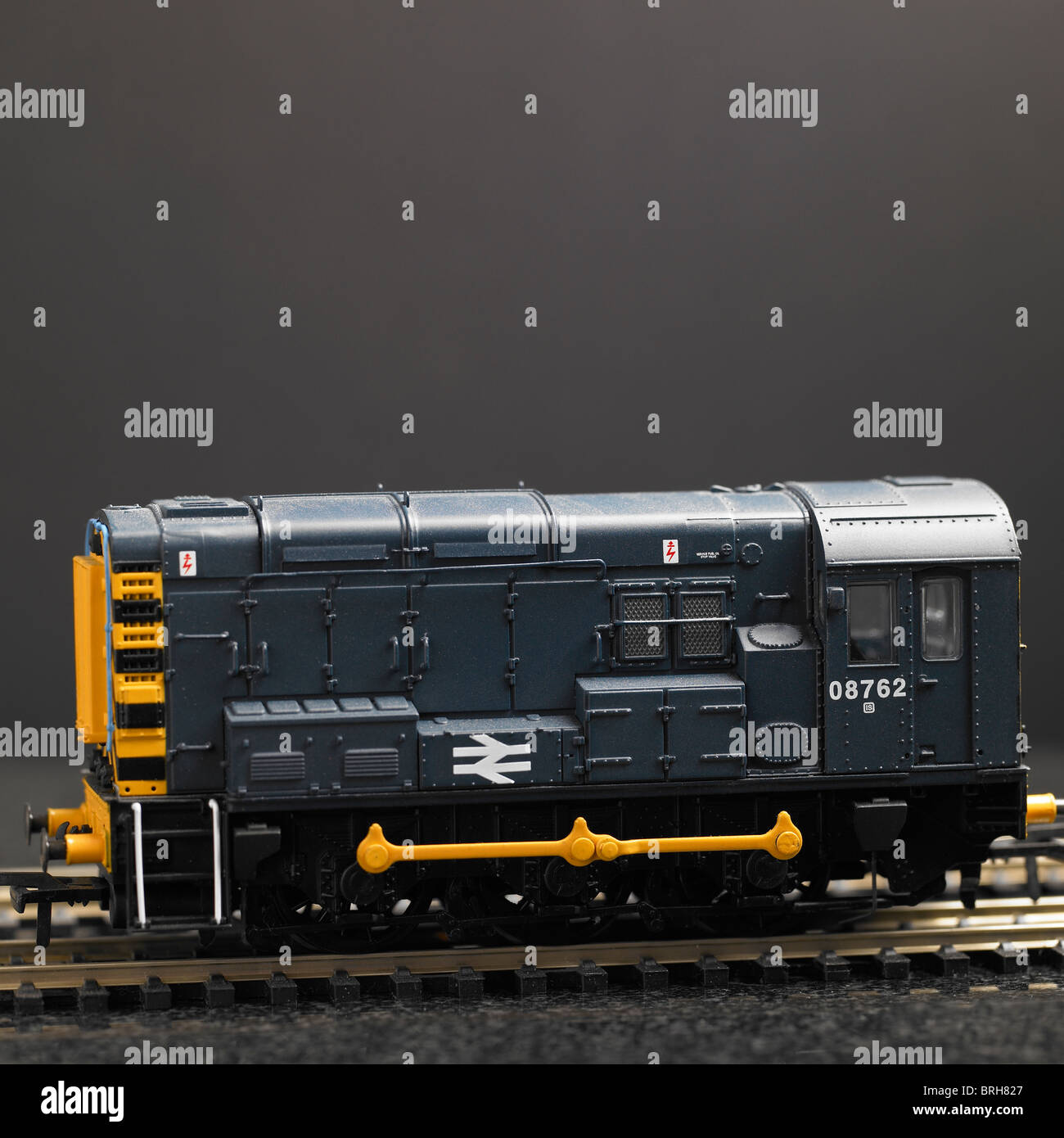 Class 08 Diesel Shunter BR Blue Stock Photo