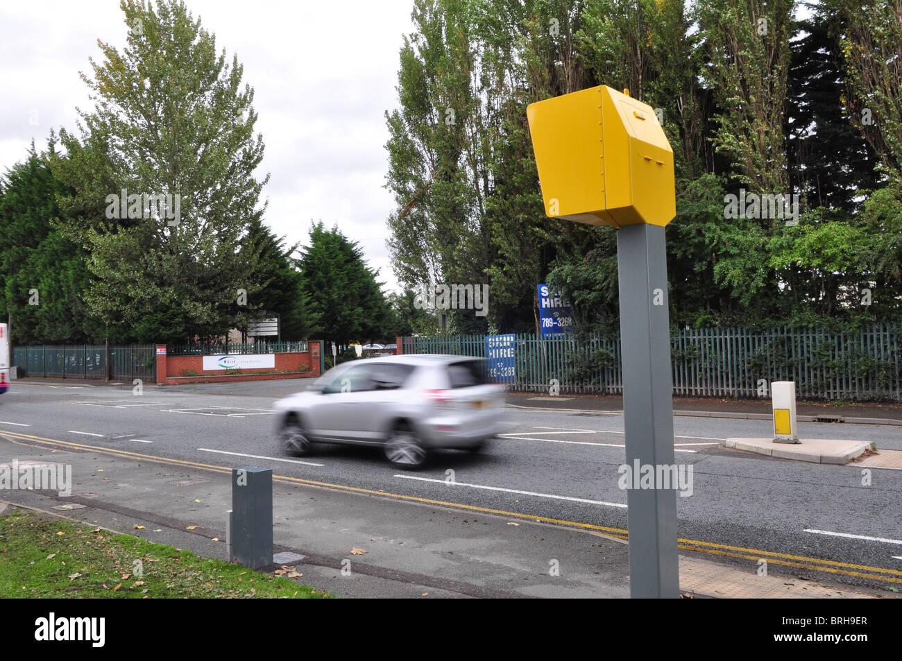 A new Crown International  fixed point speed camera. Stock Photo