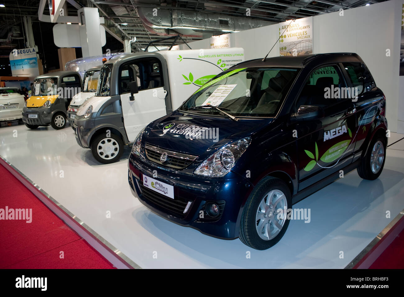 Paris, France, Paris Car Show Small Electric Cars, Mega Corp. Products