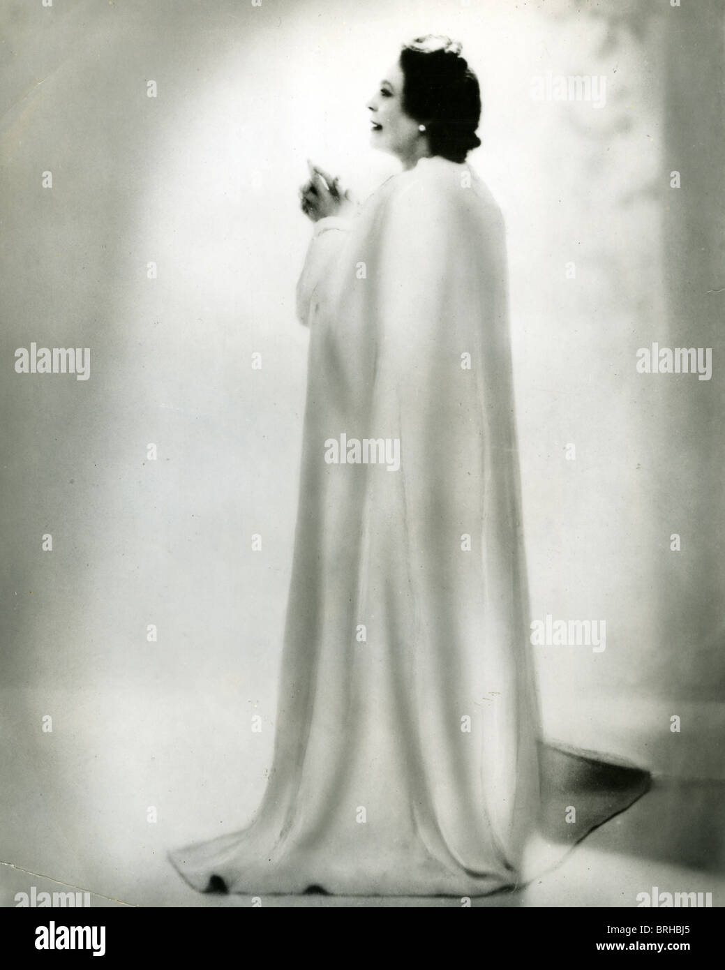 DAME EVA TURNER  (1892-1990) Promotional photo of English soprano Stock Photo