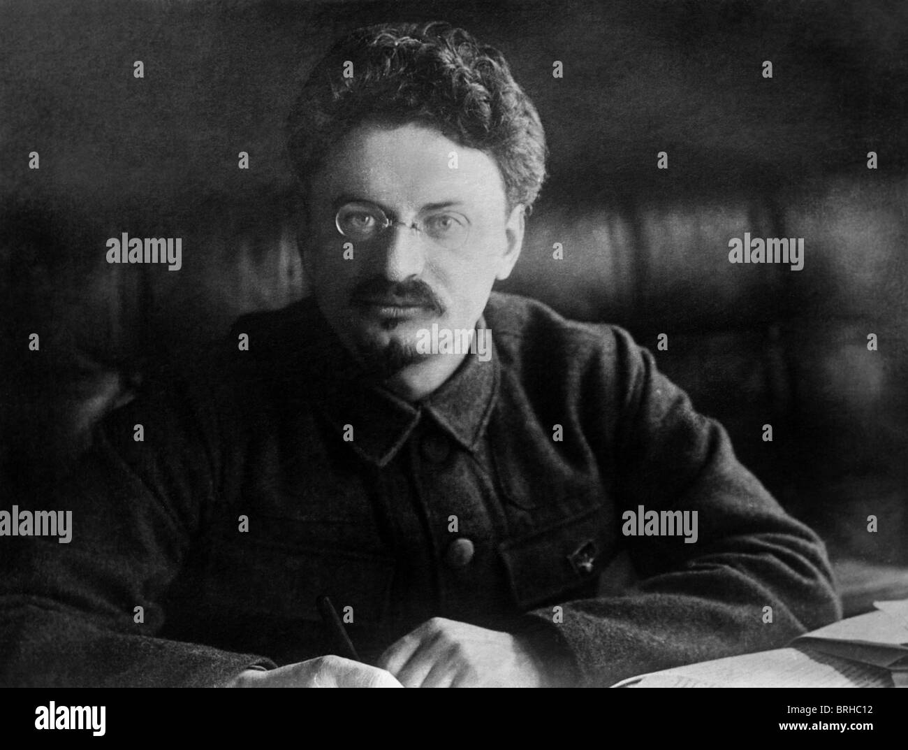 Portrait photo c1910s of Bolshevik revolutionary and marxist theorist Leon Trotsky (born Lev Davidovich Bronstein). Stock Photo
