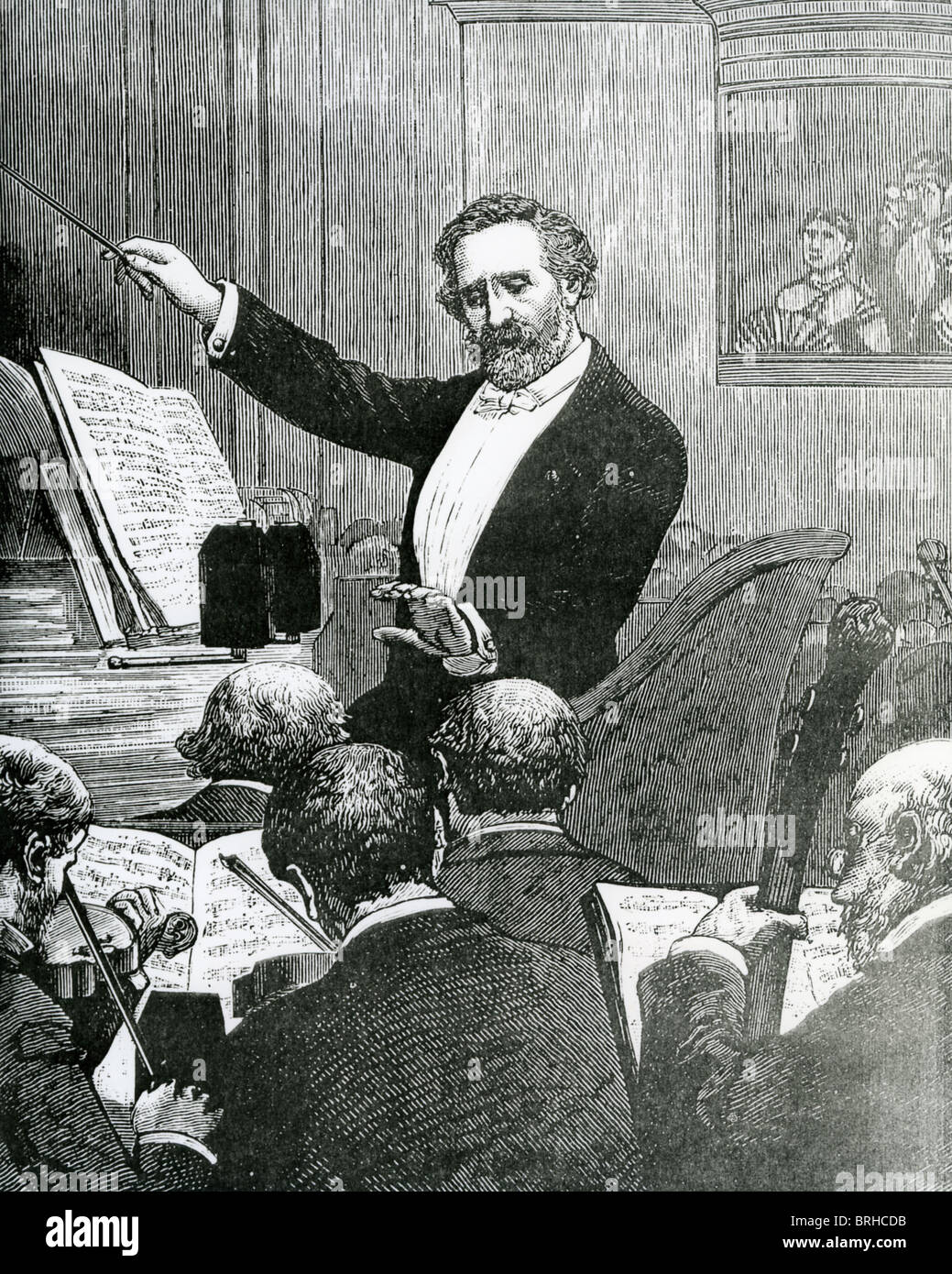 GIUSEPPE VERDI (1813-1901) Italian operatic composer Stock Photo