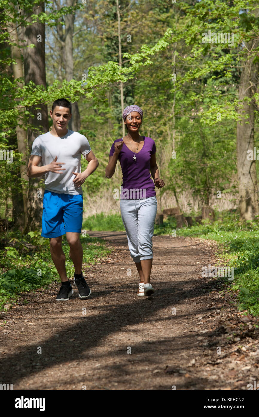 Young teen boy jogging hi-res stock photography and images - Alamy