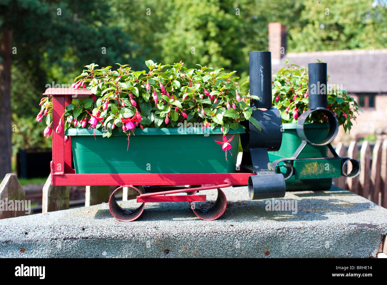 Flower Steam Engine Steam engine station flowers hi-res stock photography and images - Alamy