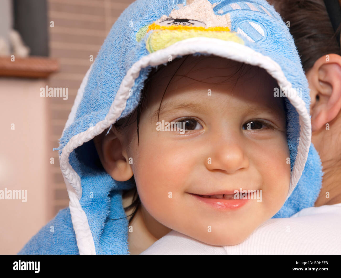 Baby After a Bath Stock Photo Alamy