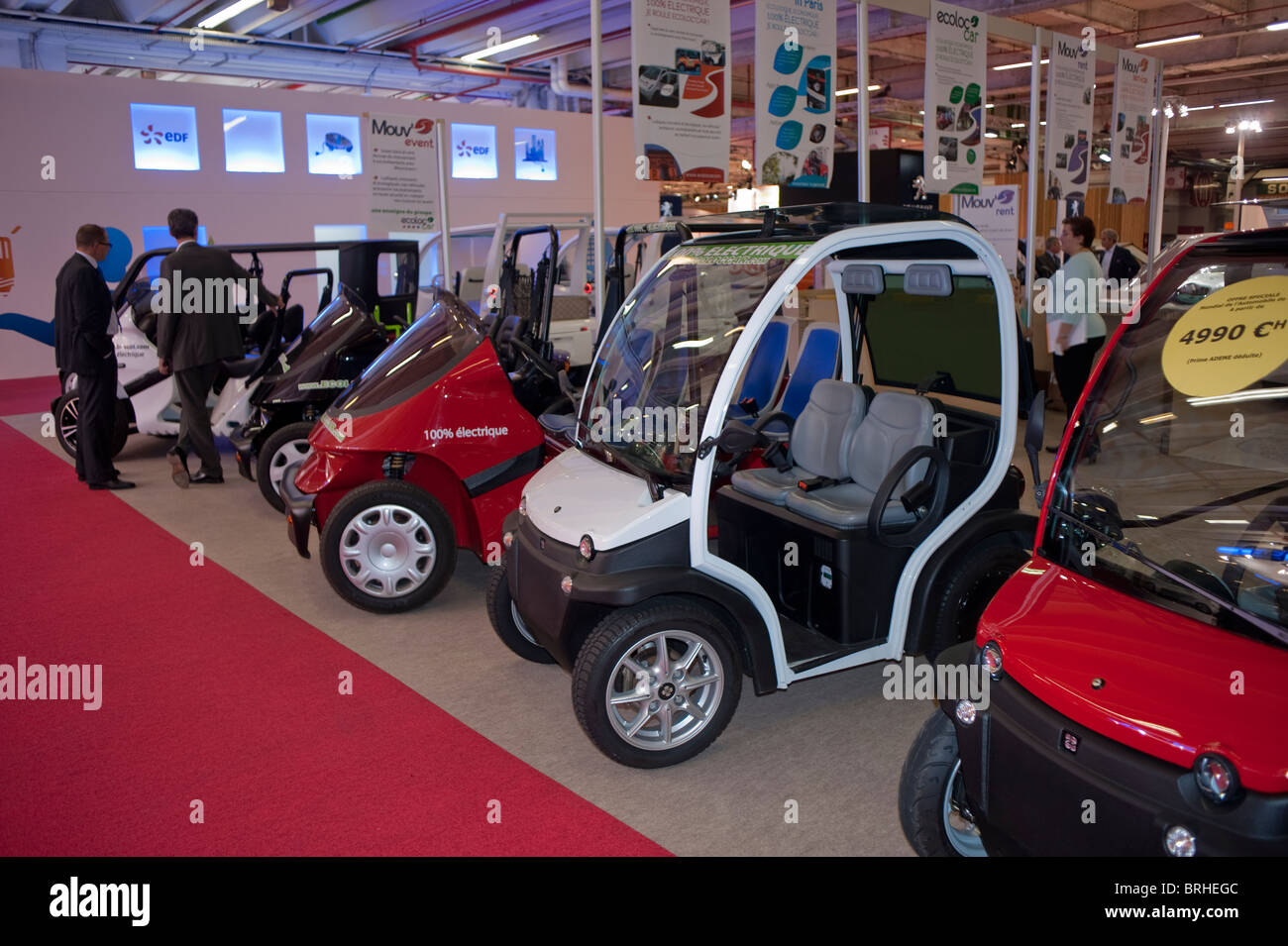 Paris, France, Paris Car Show, Electric microcars, Ecolocar, Car