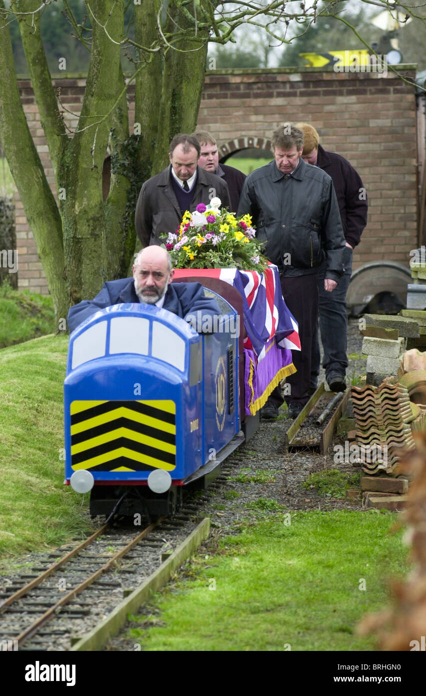 Funeral of model train enthusiast Brian Collins UK Stock Photo Alamy